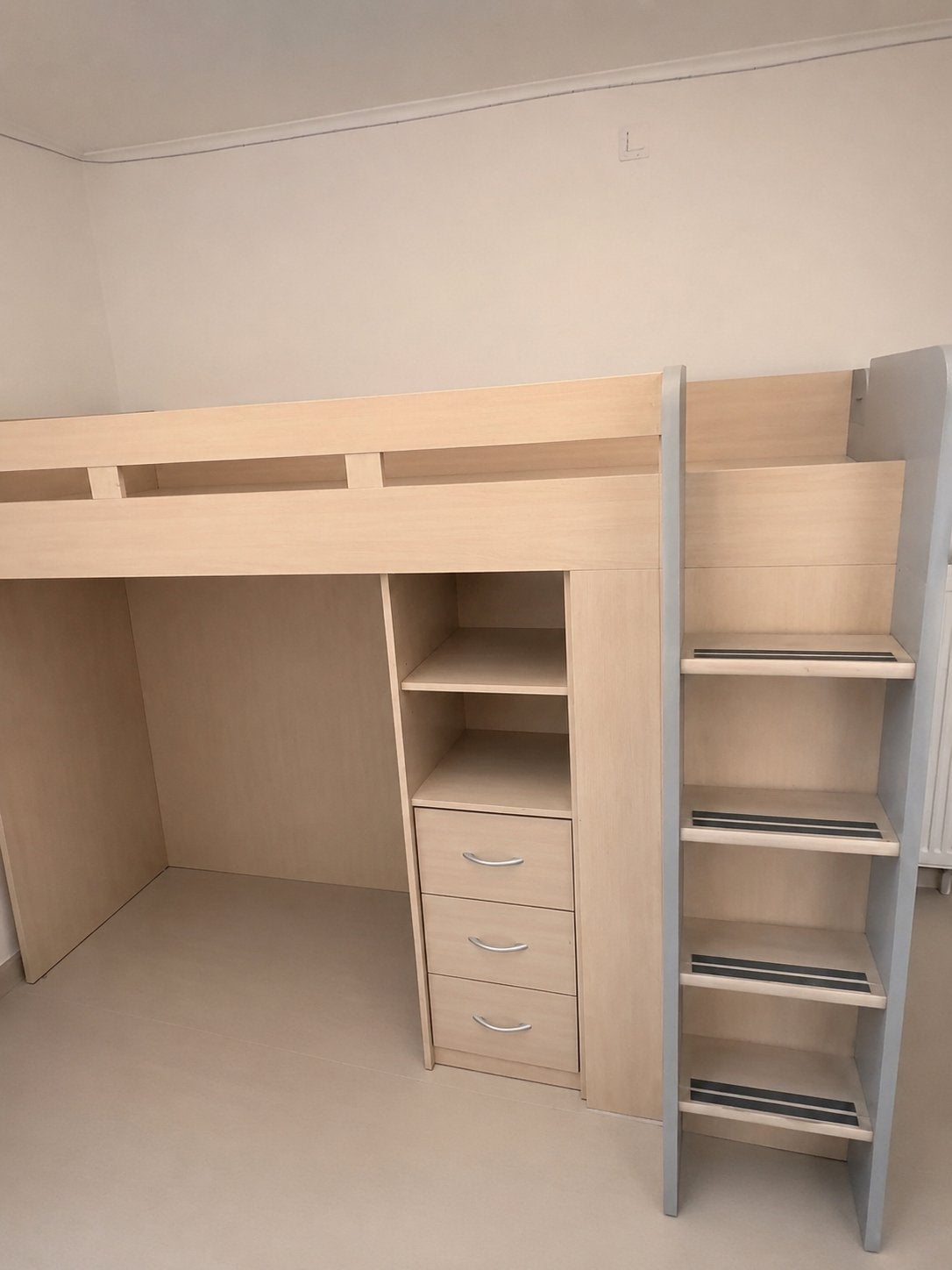 Stapelbed met kast te koop, Ophalen, Zo goed als nieuw, Stapelbed