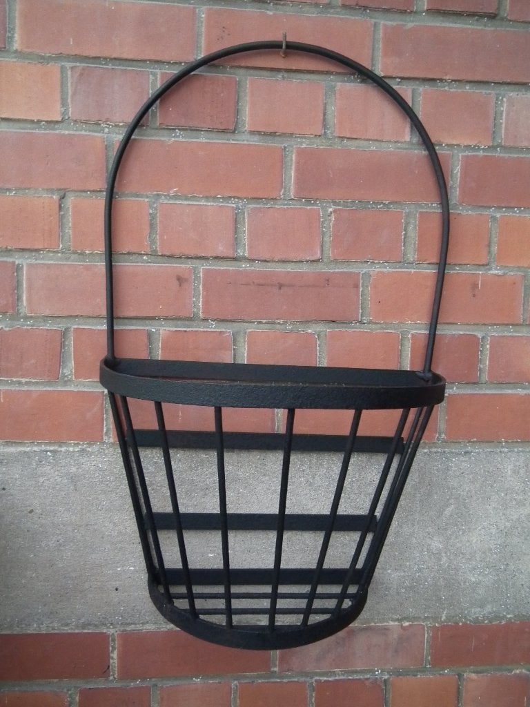 Panier en métal noir, pour jardin (Hauteur 65/ largeur 40 cm, Utilisé, 60 à 100 cm, Métal, 60 cm ou plus