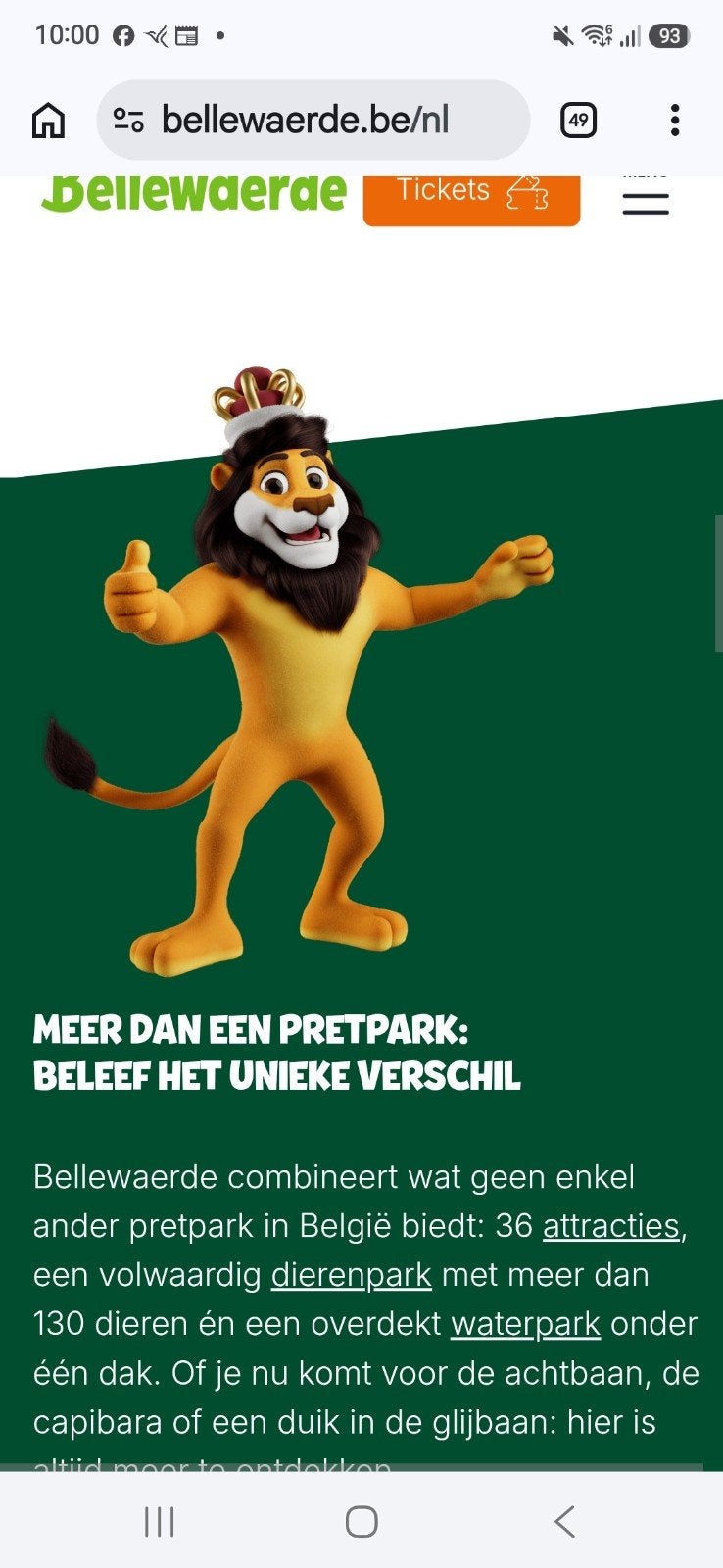4 kaarten voor Bellewaerde