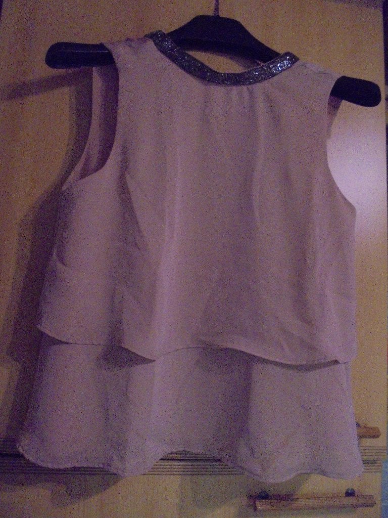 Roos topje XS, Ophalen of Verzenden, Zo goed als nieuw, Roze, Zonder mouw