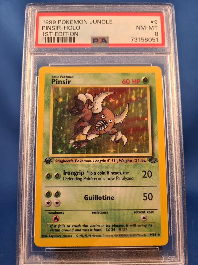Pinsir 9/64 - Jungle (1st edition) (PSA 8), Envoi, Utilisé