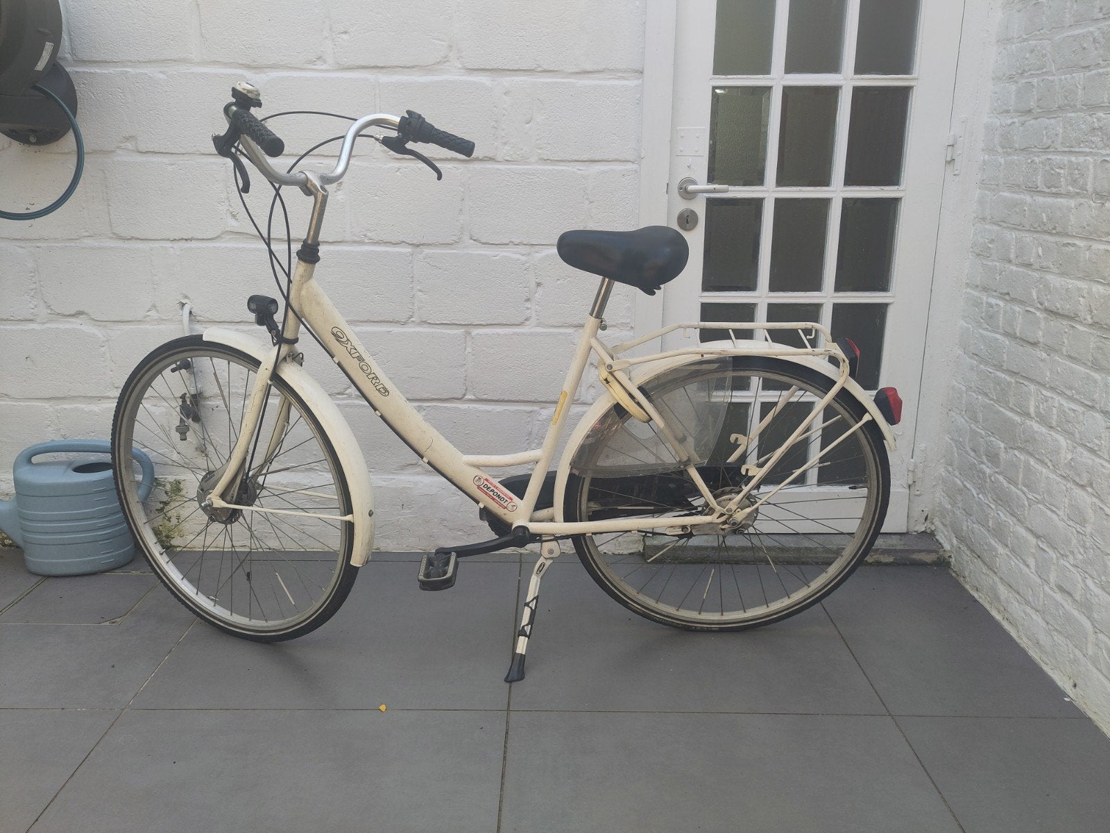 Oxford witte stadsfiets, Fietsen en Brommers, Fietsen | Dames | Omafietsen, Ophalen, Gebruikt