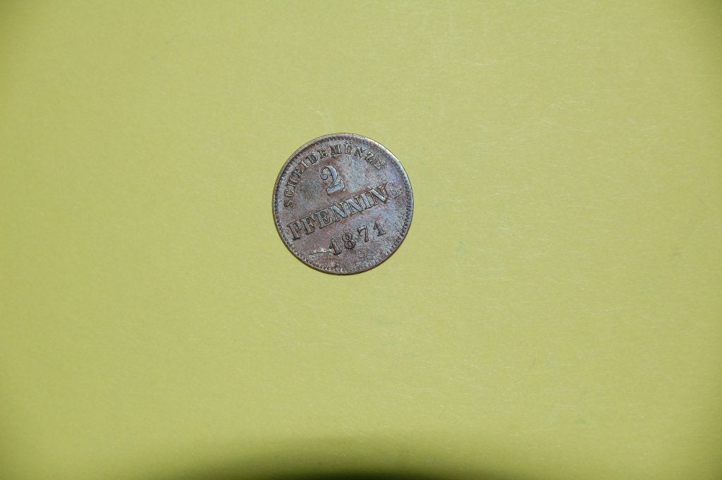 BAVIÈRE : 2 Pfenning 1871, Enlèvement ou Envoi, Allemagne, Monnaie en vrac