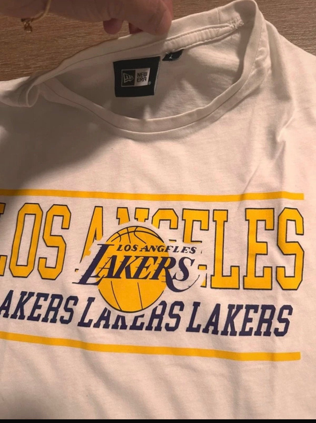 Los Angeles Lakers T-shirt, Ophalen of Verzenden, Zo goed als nieuw, Wit