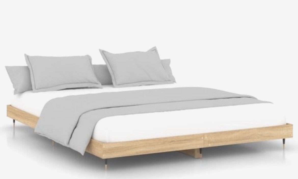 Bed in hout 1m40, Ophalen, Zo goed als nieuw, Hout