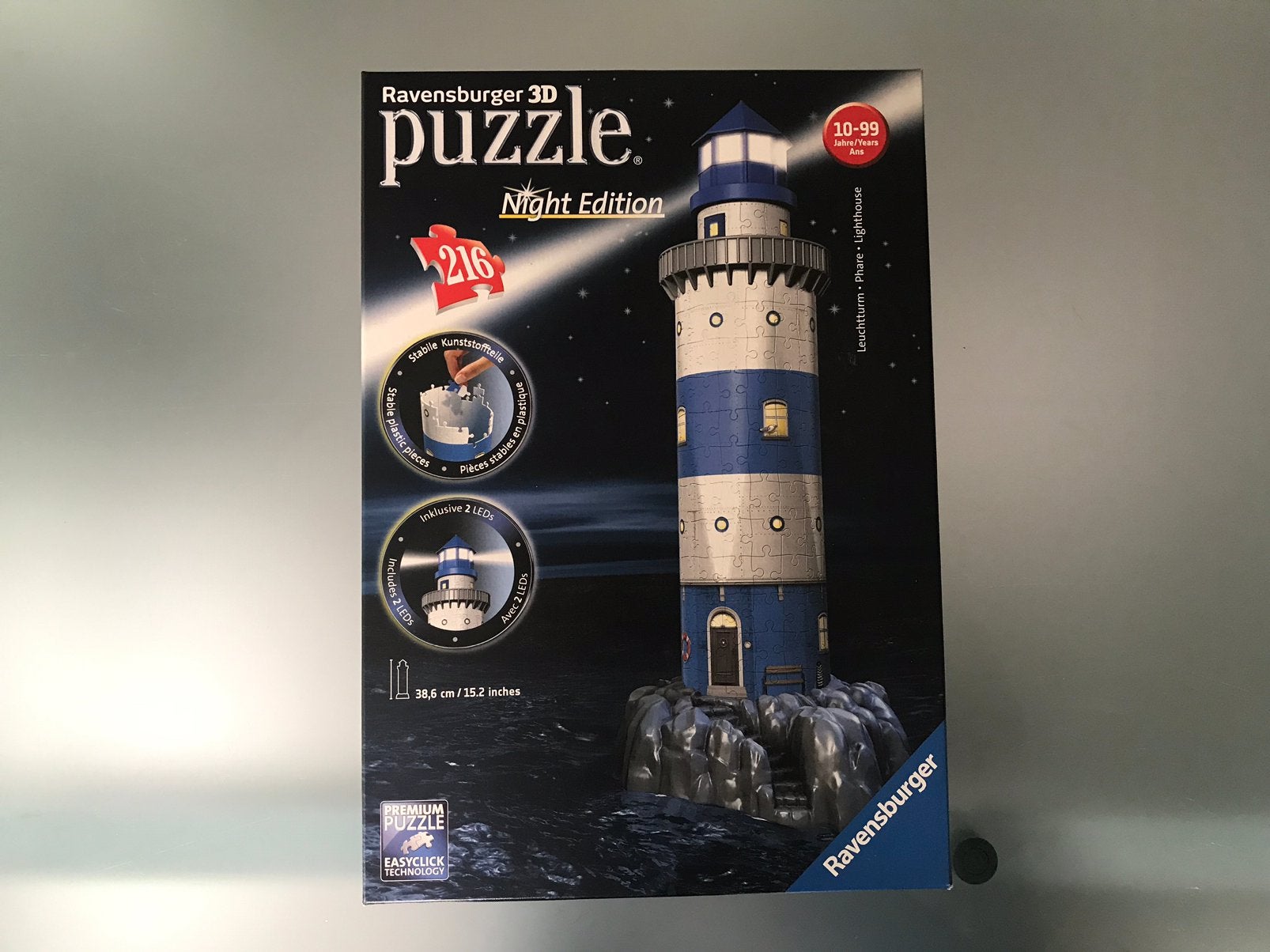 Ravensburger 3 D puzzle Night Edition Lighthouse, Enlèvement, Comme neuf