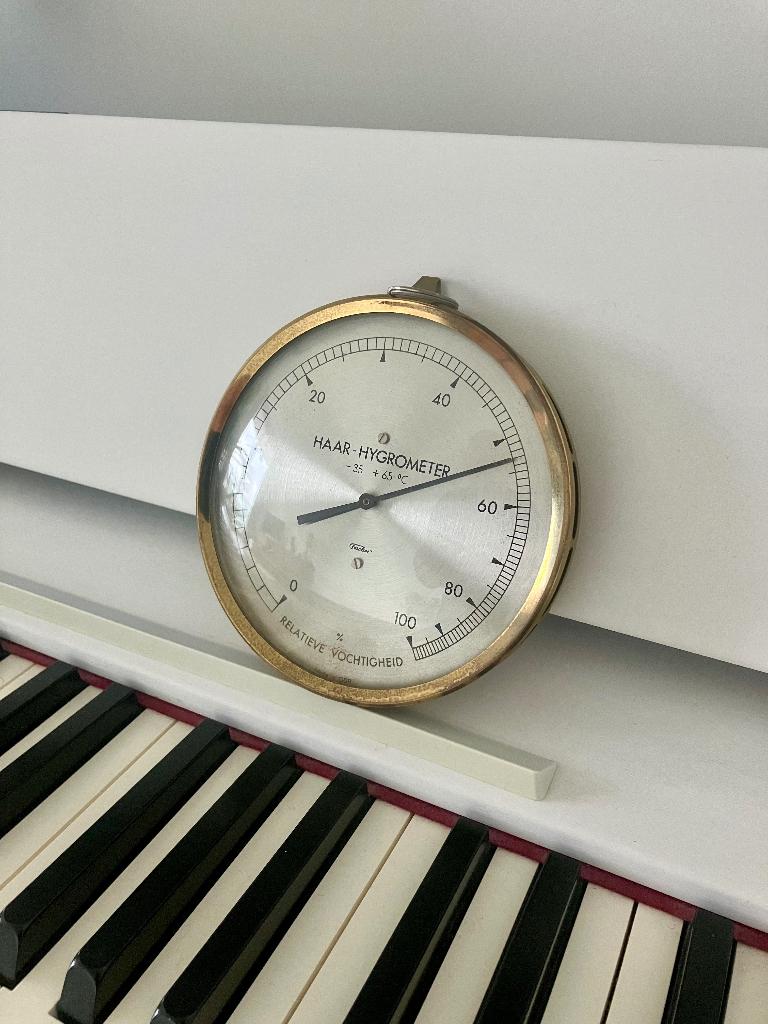oude Fischer hygrometer relatieve vochtigheidsmeter - 13cm, Enlèvement, Utilisé, Thermomètre Intérieur