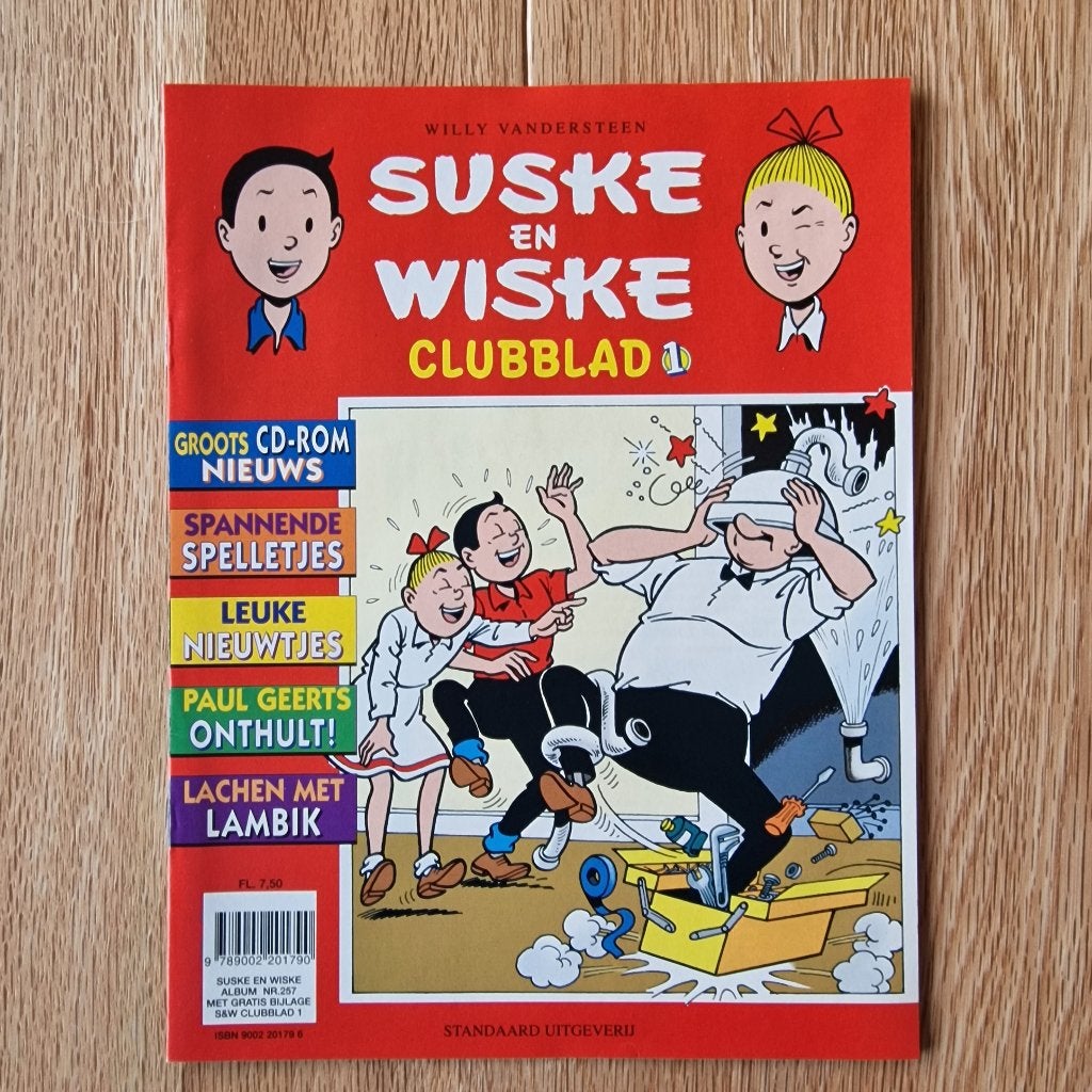 Suske en Wiske Clubblad 1, Collections, Enlèvement ou Envoi, Bob et Bobette, Neuf, Livre ou Jeu