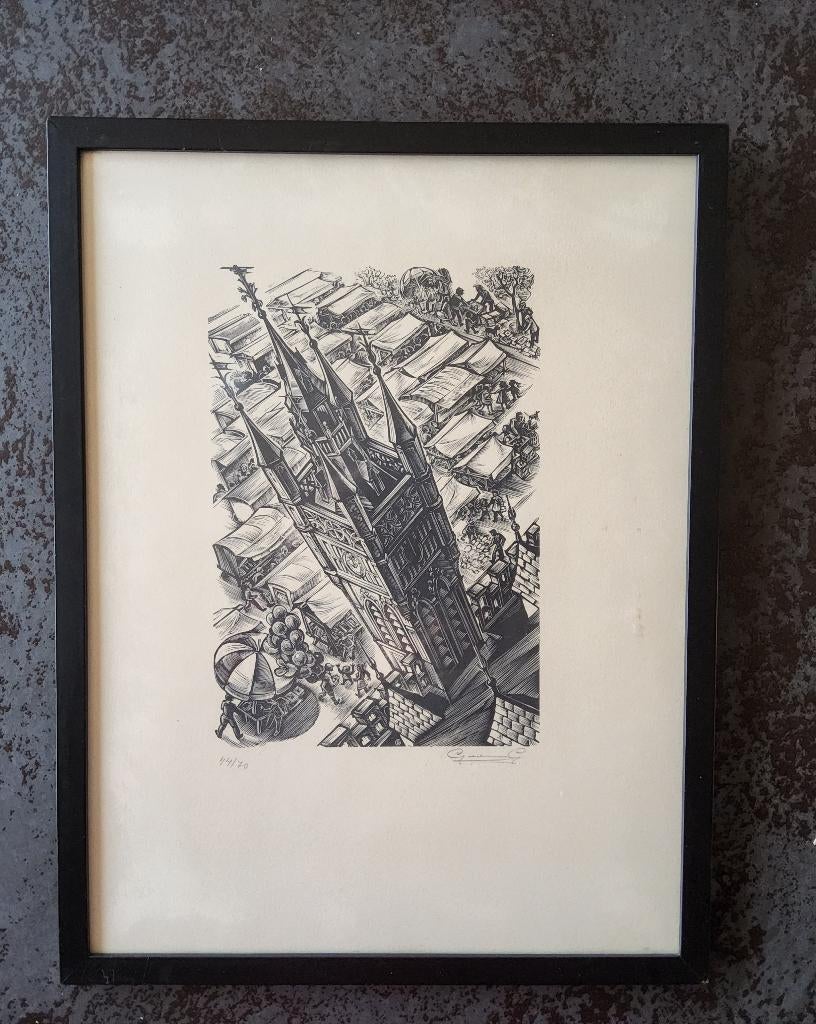 Ets Belfort Sint-Niklaas 44/70 door Gerard Gaudaen, Antiek en Kunst, Ophalen of Verzenden