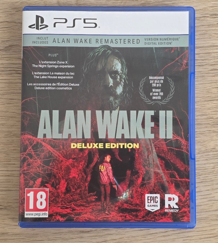 Alan Wake 2 Deluxe + Alan Wake 1 Remastered Edition PS5-spel, Ophalen of Verzenden, Nieuw