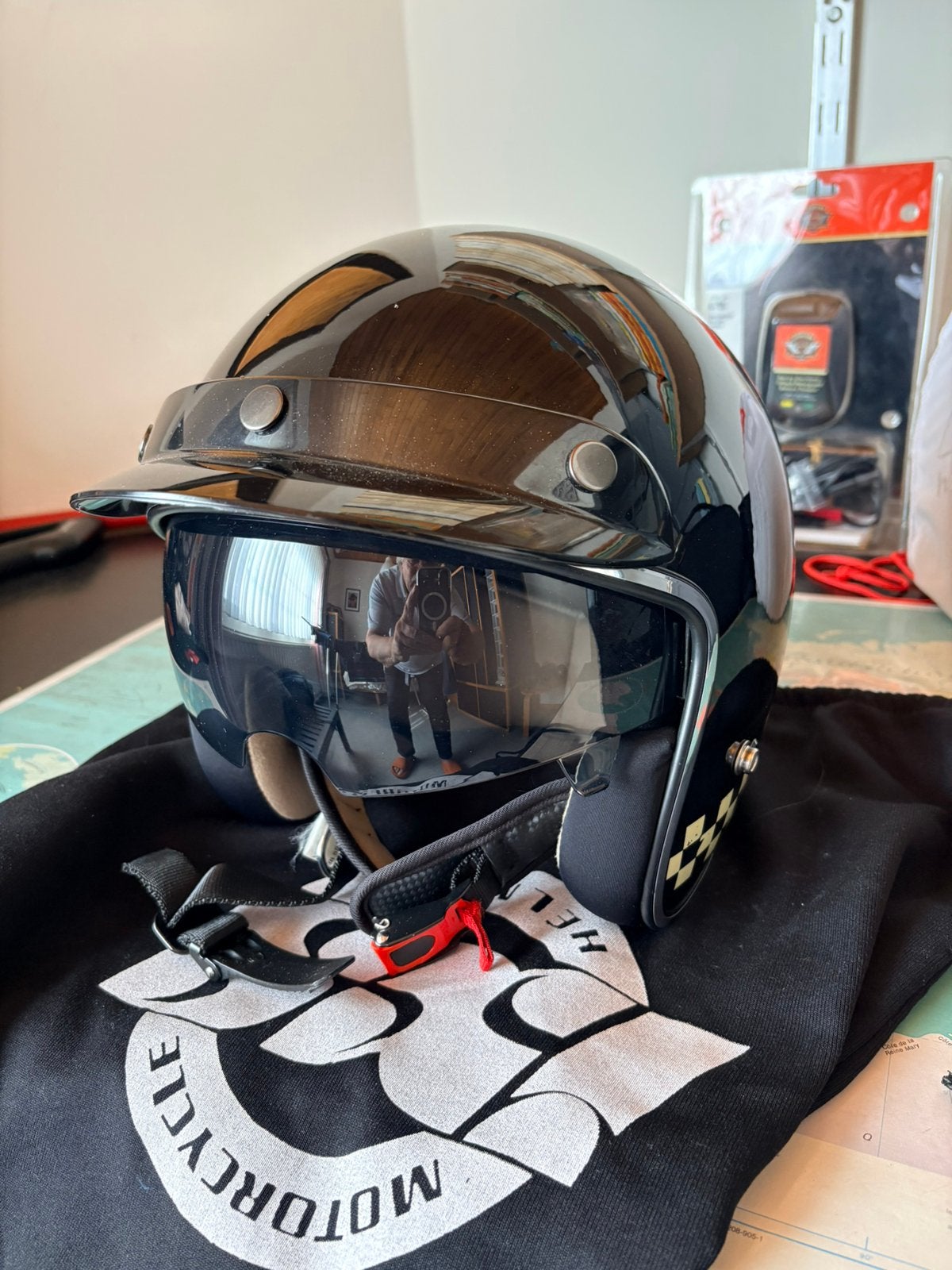 IXS casque look rétro, Motos, Autres marques, Seconde main, Casque jet, Enlèvement