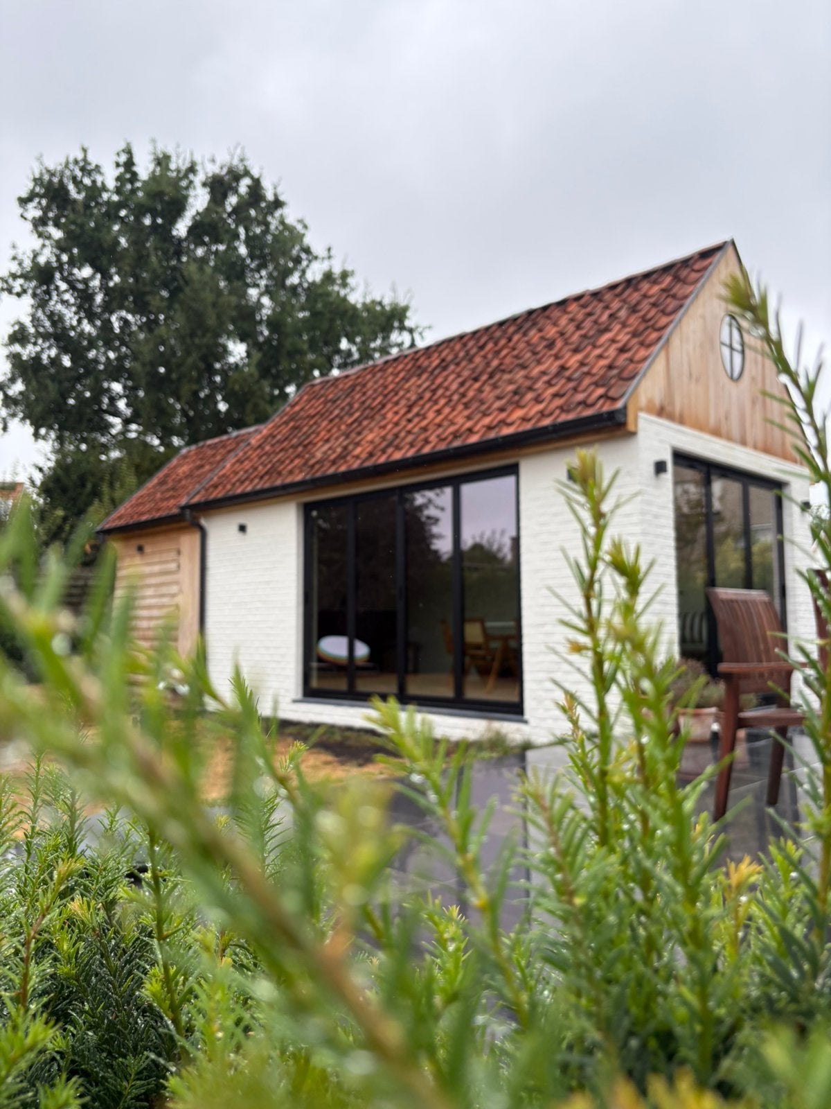 Houten Bijgebouwen, Buitenkeukens & Schrijnwerk, Jardin & Terrasse, Enlèvement, Neuf, Bois, Avec auvent