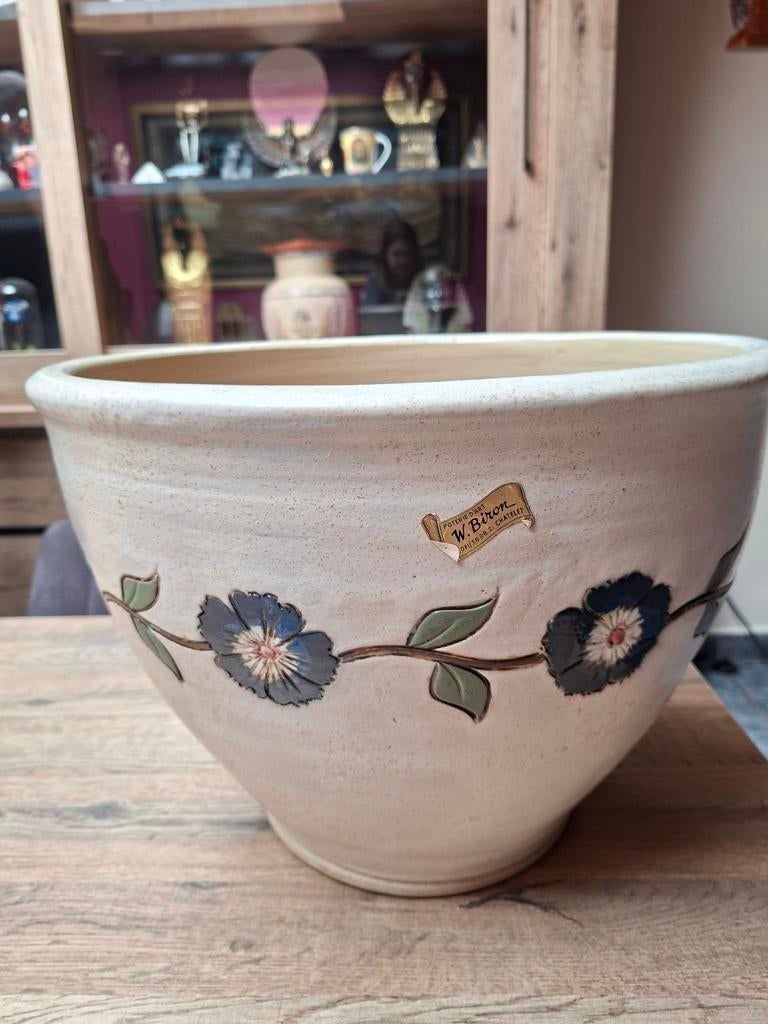 Magnifique grand pot de fleurs en poterie Biron, Enlèvement, Poterie