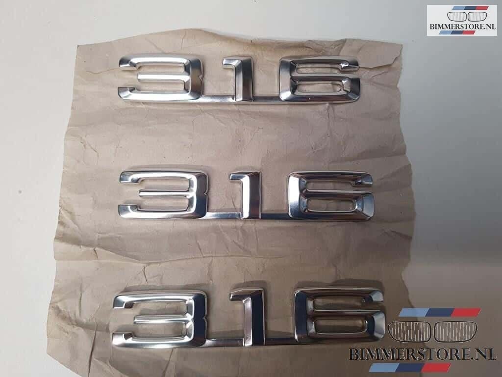 BMW E21 '316' embleem logo kofferklep 51141869970 5114183548, Auto-onderdelen, Carrosserie, -, -, Nieuw, Ophalen of Verzenden