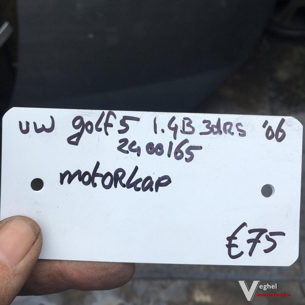 Vw Golf 5 1.4B 3drs 2006 Wagennr 2400165  Motorkap, Auto-onderdelen, Ophalen, Gebruikt, -, -