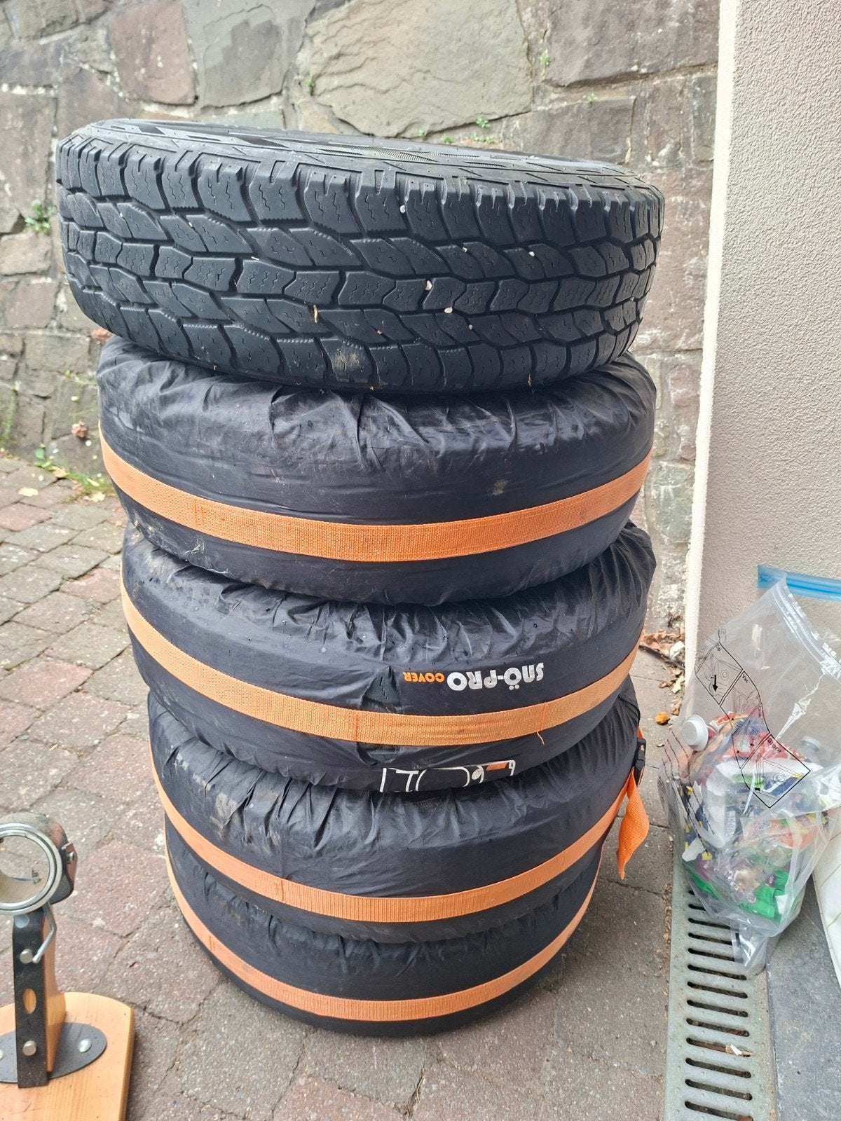 5x Cooper Discoverer AT3-banden + 5 velgen, Ophalen, 15 inch, Band(en)