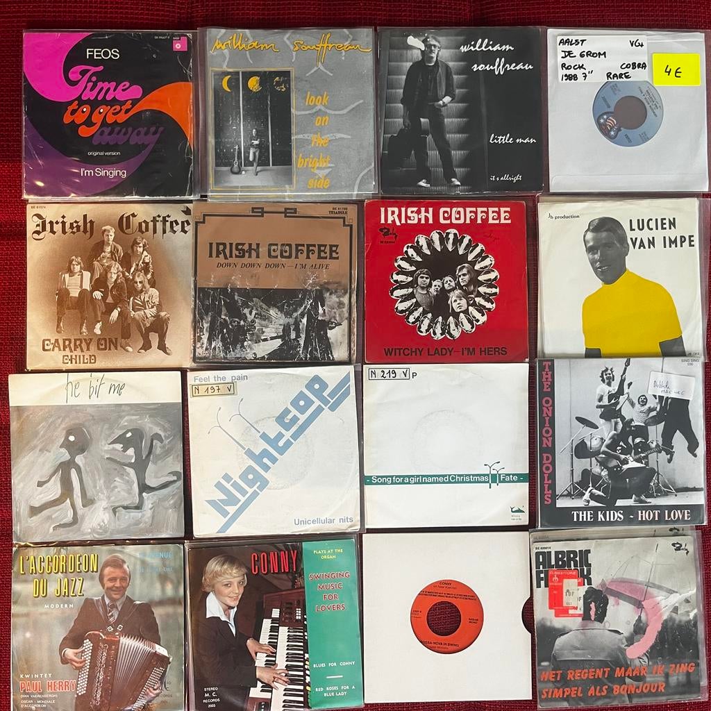 oude vinyl singles, ‘muziek uit Aalst’, Ophalen of Verzenden, Zo goed als nieuw