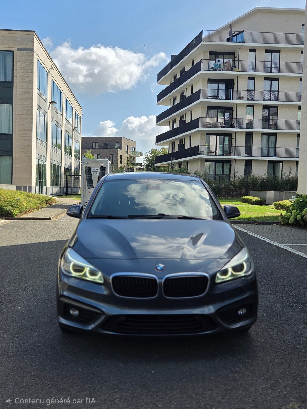 Bmw 220d Active Tourer (full opties), Autos, BMW, Cuir, Argent ou Gris, Achat, Euro 6