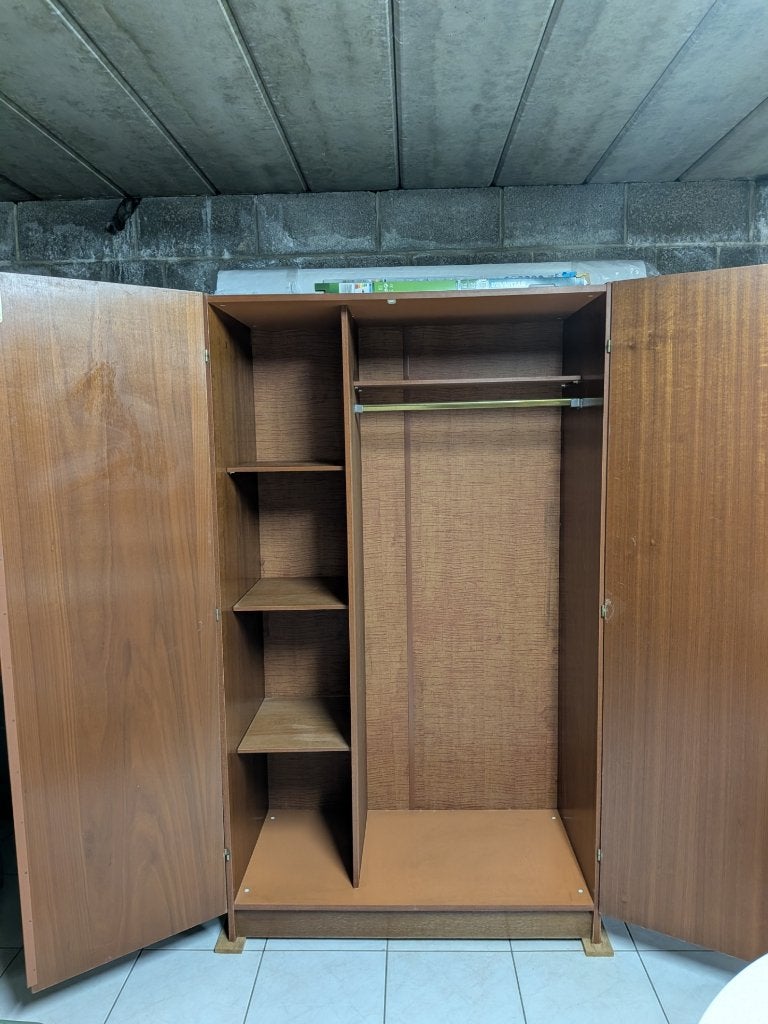 Armoire-penderie ancienne pour kot, Vintage, Utilisé, 50 à 100 cm, Avec porte(s)