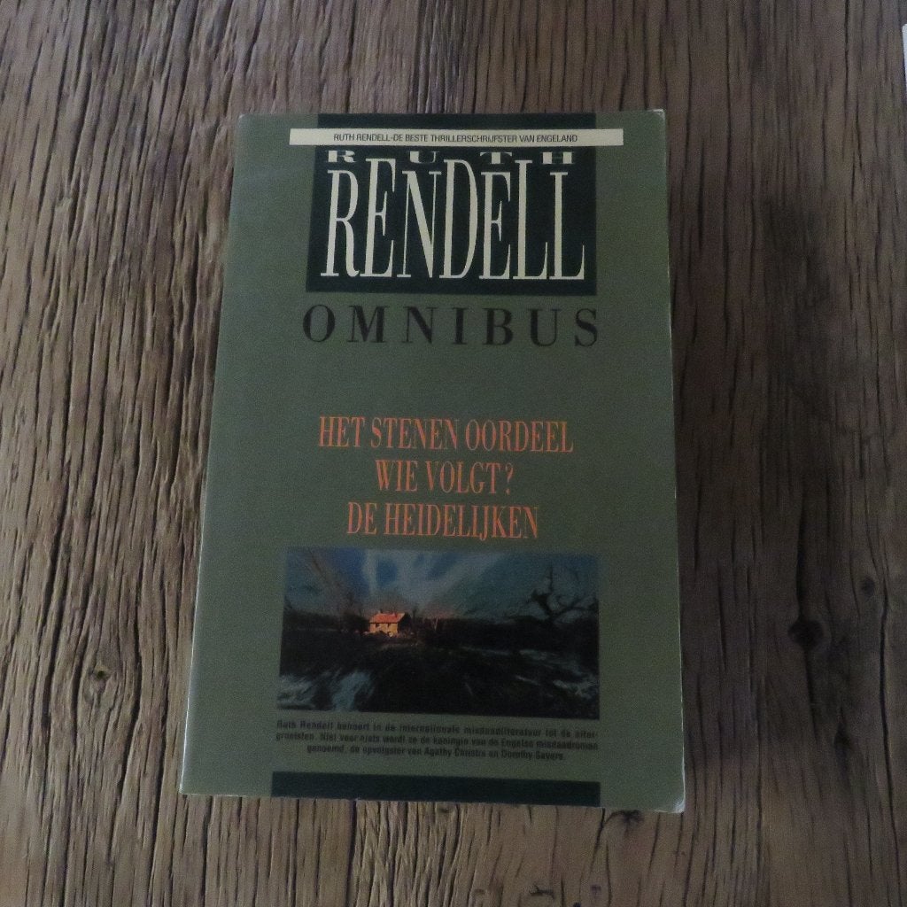 Ruth Rendell omnibus Het Stenen oordeel/ Wie volgt?/ ..;, Boeken, Ophalen of Verzenden
