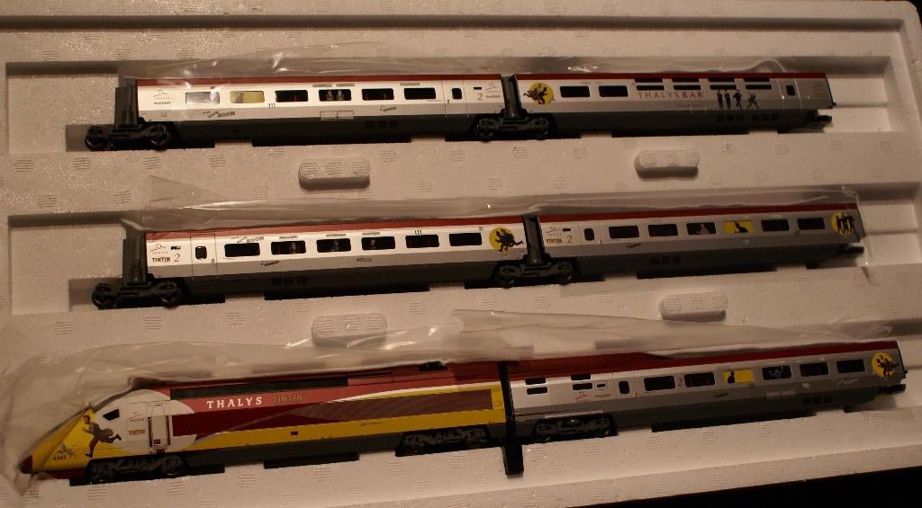 Märklin 37795 THALYS “The Adventures of Tintin", Wisselstroom, Treinset, Ophalen of Verzenden, Zo goed als nieuw