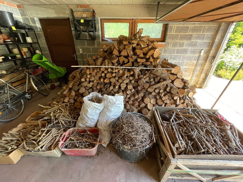 Hout te koop - Eik, Tuin en Terras, Brandhout, 6 m³ of meer, Ophalen, Eikenhout, Blokken
