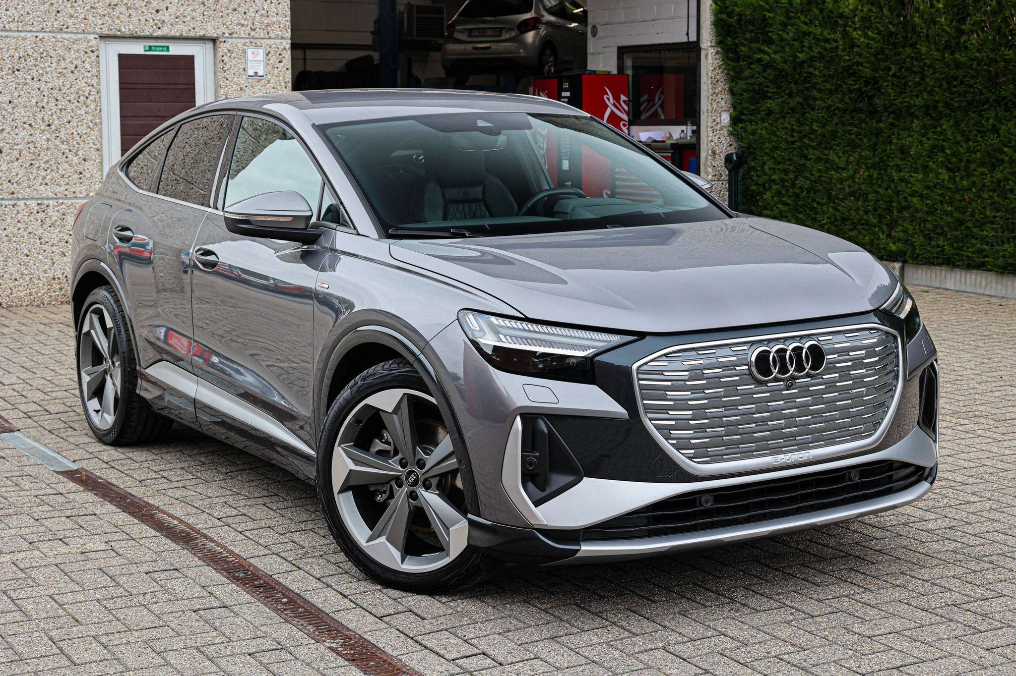 Audi Q4 e-tron 3xS-LINE*299PK*QUATTRO*50*E-TRON*SONOS-SOUND*, Auto's, Gebruikt, Zwart, Leder, 5 zetels