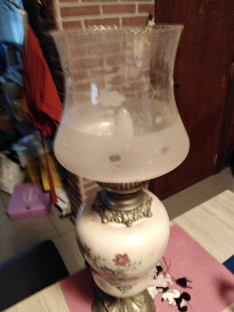 staanlamp, Maison & Meubles, Antiek, Moins de 100 cm, Enlèvement, Utilisé