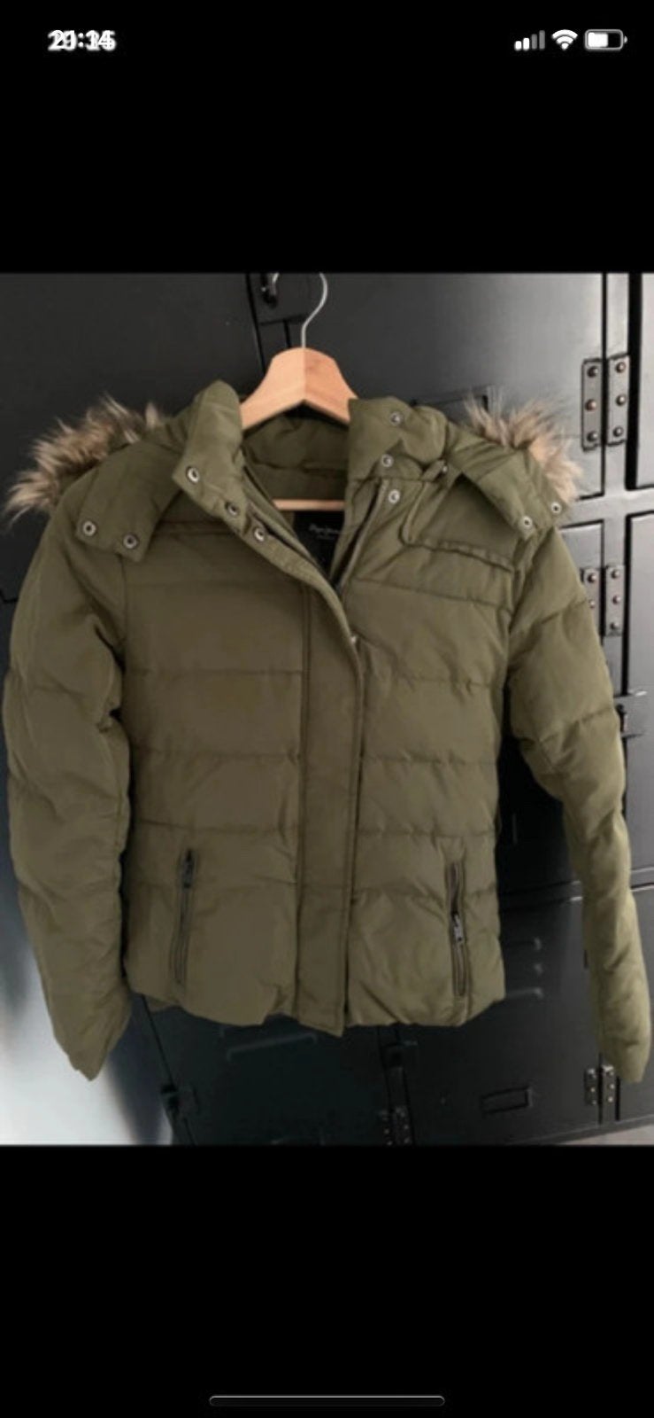 Veste en jean Pépé, Enlèvement ou Envoi, Porté, Taille 34 (XS) ou plus petite, Vert