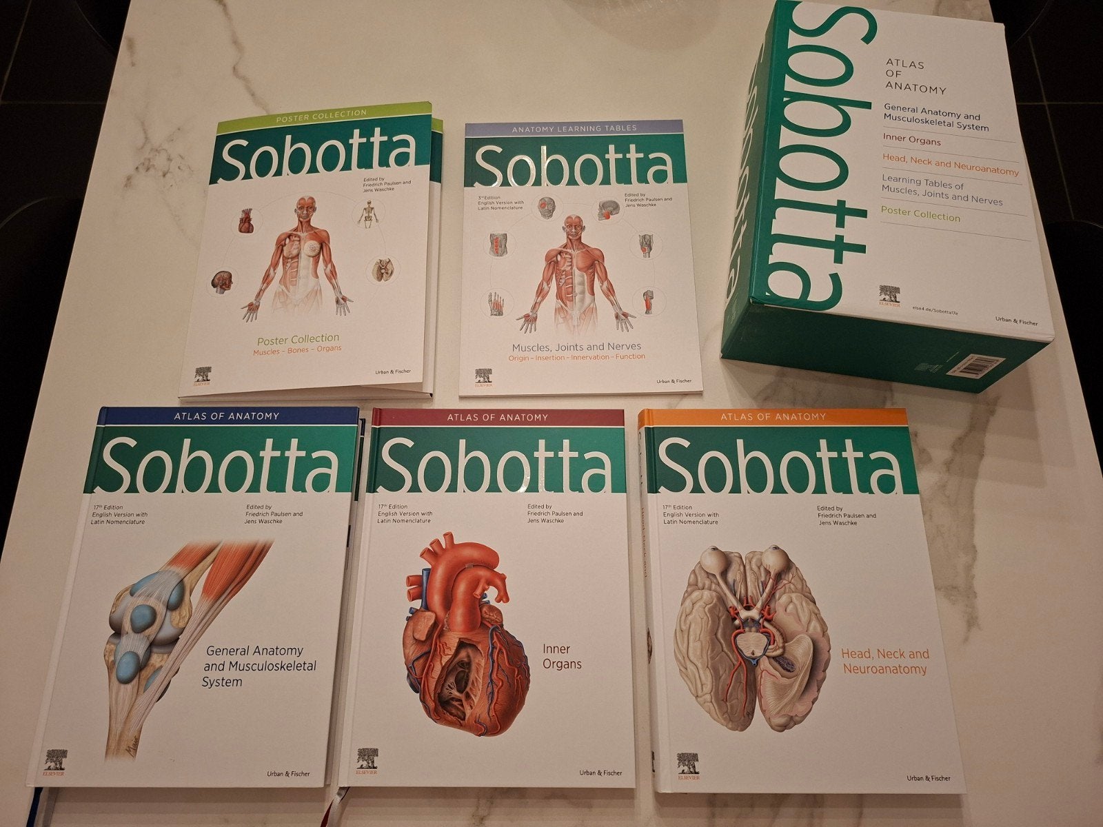 GERESERVEERD Sobotta Atlas, 17e editie,compleet en als nieuw, Boeken, Verzenden, Zo goed als nieuw, Hoger Onderwijs, Elsevier