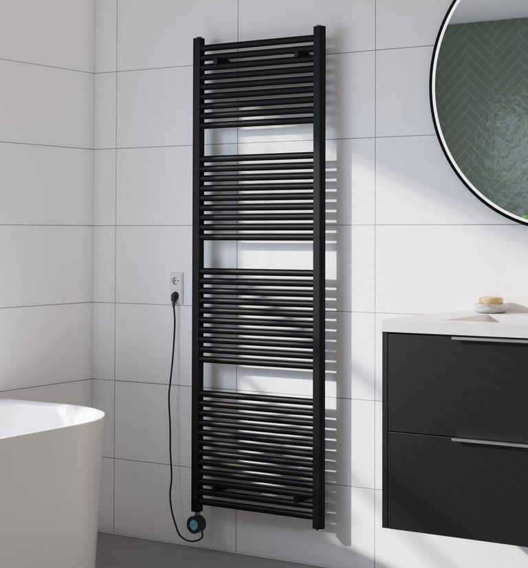Eros round elektrische badkamer radiator 1800x600mm, Ophalen, Radiator, Nieuw, 60 tot 150 cm