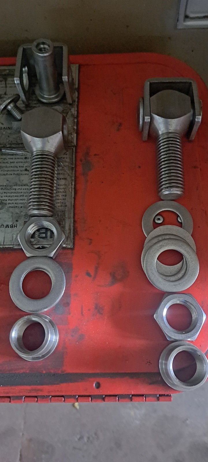 Inox las scharnieren, Ophalen of Verzenden