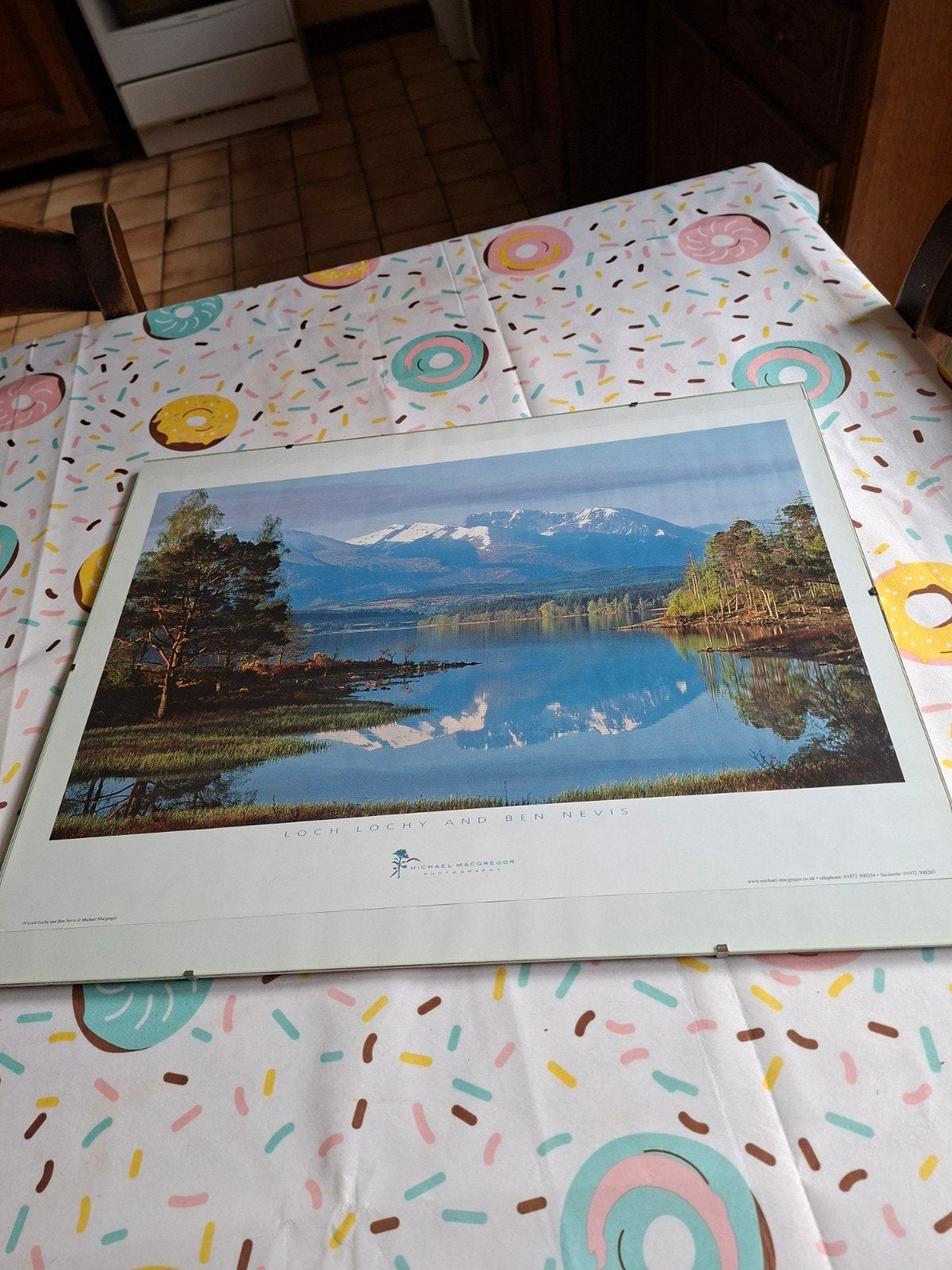 Affiche Irlande. Loch Lochy and Ben Nevis. 50cm x 30cm., Enlèvement ou Envoi