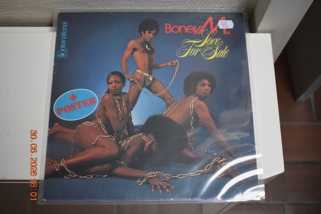 LP : Boney M. - Love for Sale (Disco), Cd's en Dvd's, Vinyl | Overige Vinyl, Beschermende buitenhoes, Ophalen of Verzenden, Gebruikt
