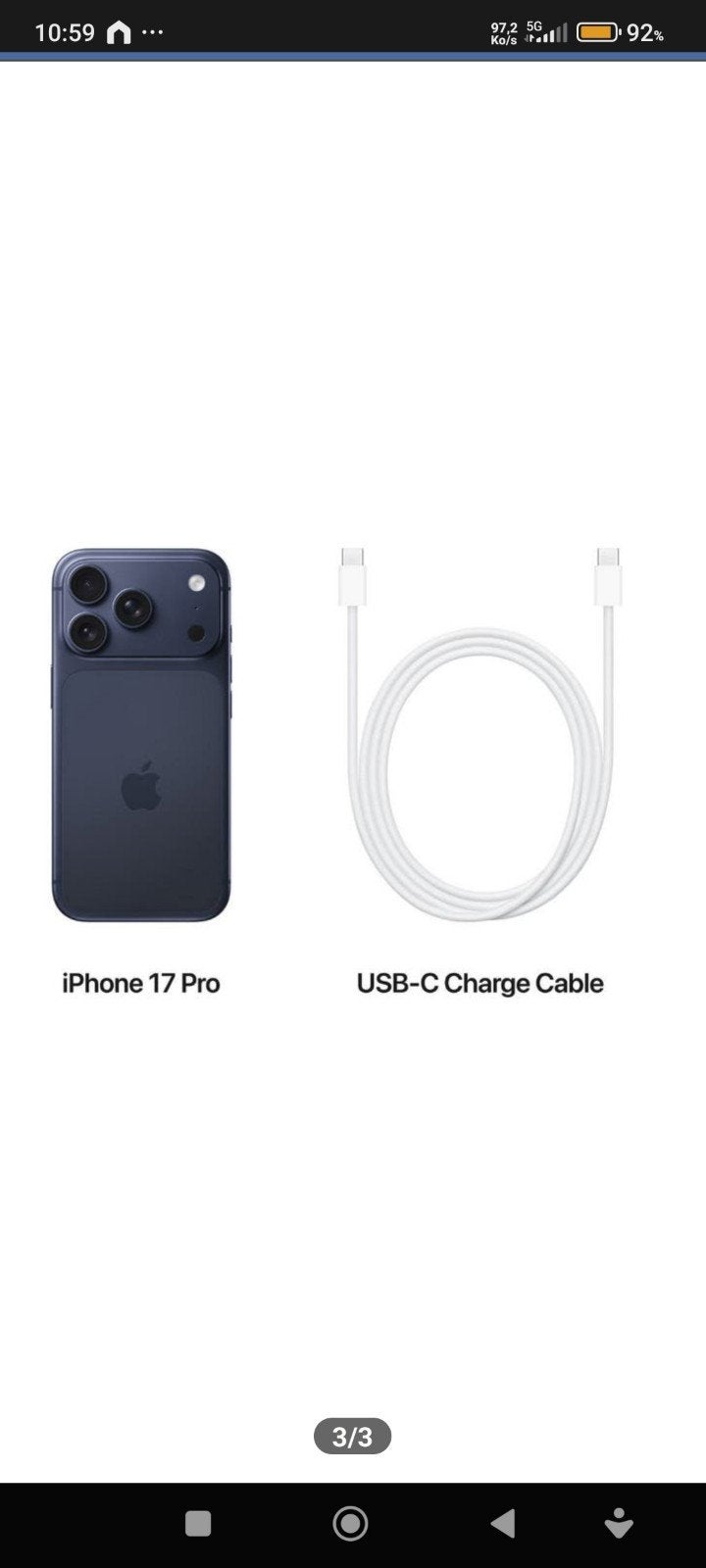 IPHONE 17 PRO 256GB NEUF, Telecommunicatie, Mobiele telefoons | Apple iPhone, Nieuw, Ophalen, 256 GB, Overige modellen