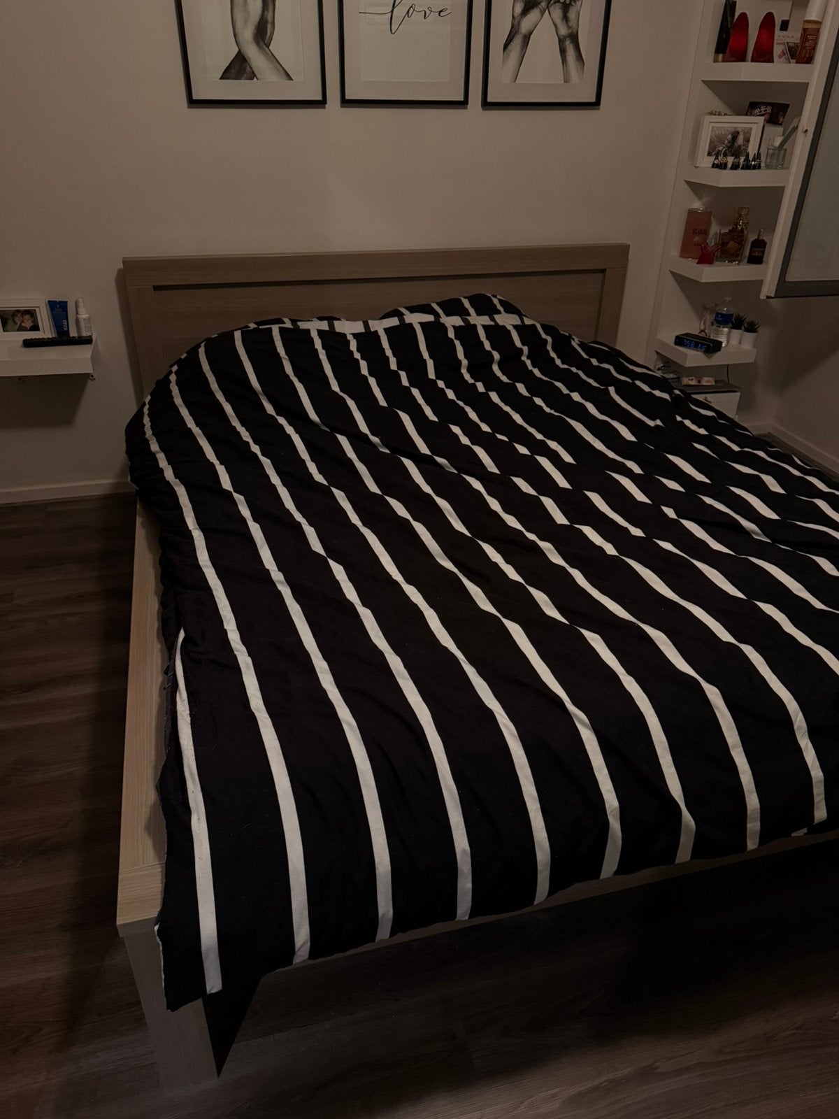 Lit double, Enlèvement, Utilisé, 180 cm, 200 cm