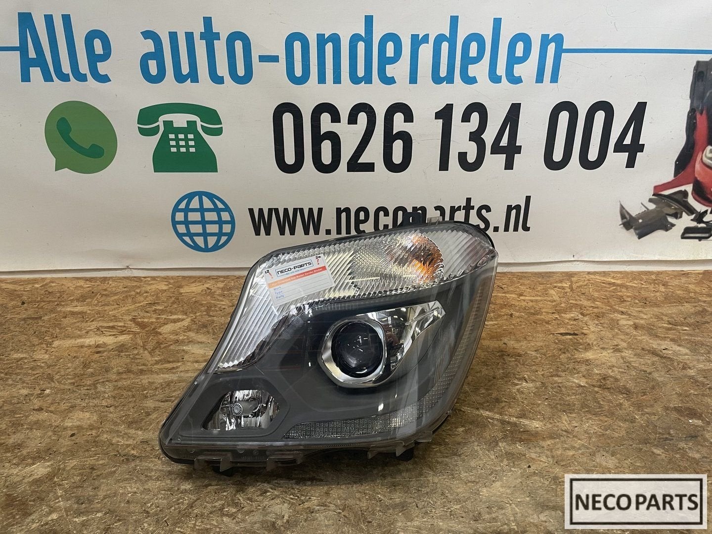 W906 FACELIFT XENON KOPLAMP LINKS A9068203161 COMPLEET, Gebruikt, -, Ophalen of Verzenden, -