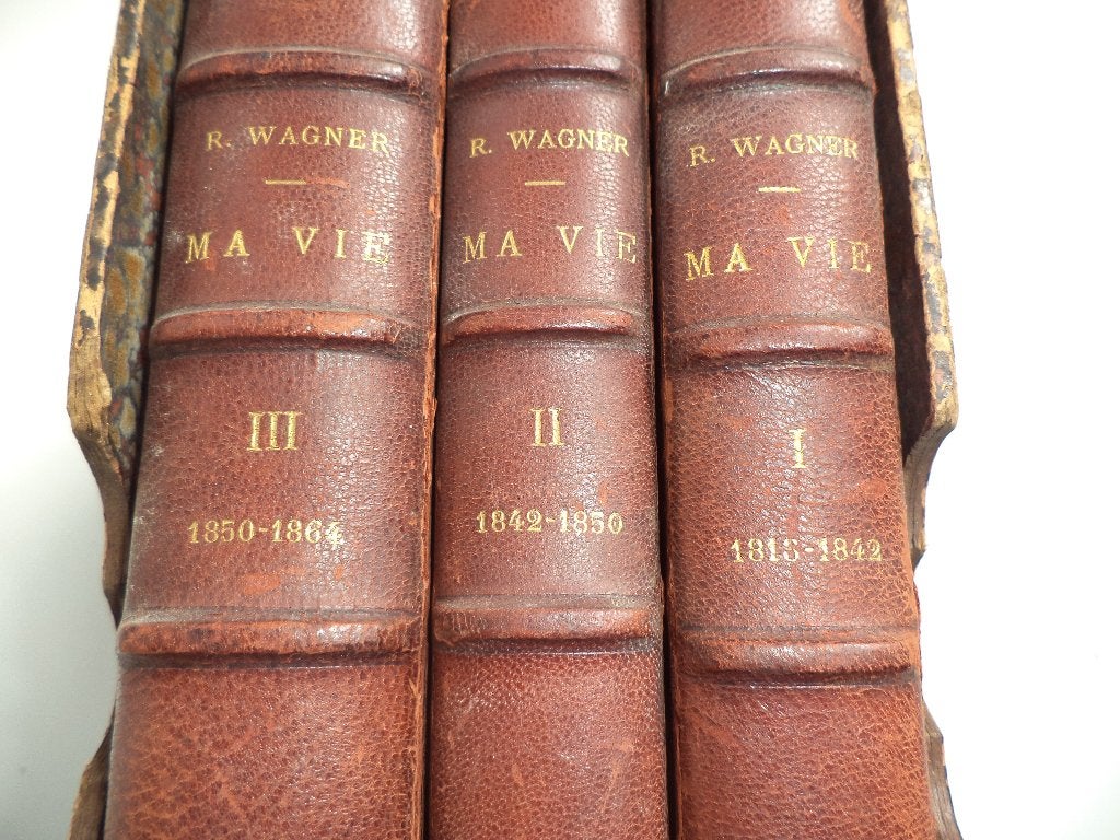 1911 'Ma Vie' Richard Wagner Ed Plon Paris biografie 3 volum, Ophalen of Verzenden, Overige