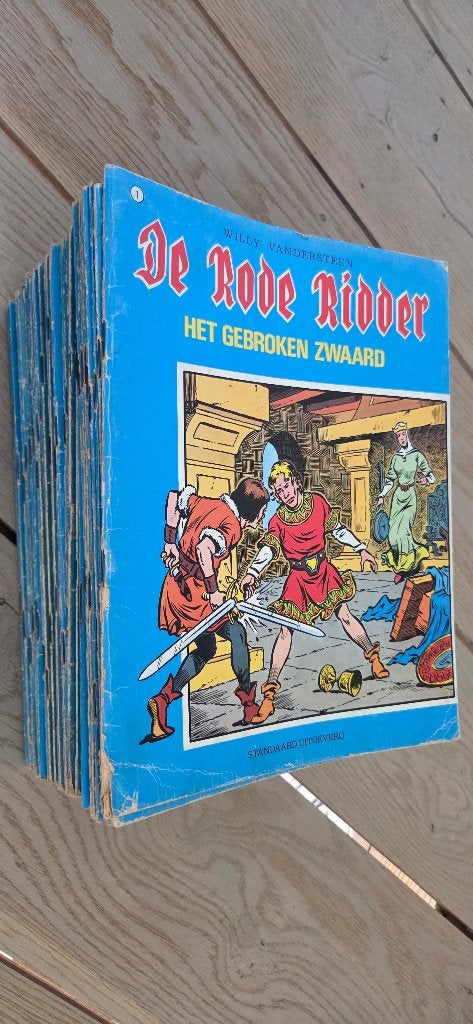De rode ridder strips 50 cent, Plusieurs BD, Enlèvement ou Envoi, Utilisé, Willy vandersteen