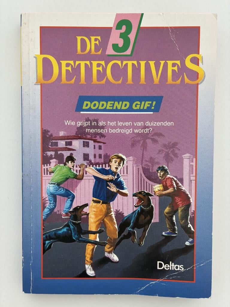 De 3 dectectives Dodend gif van Deltas, Boeken, Ophalen of Verzenden, Zo goed als nieuw, Deltas, Fictie