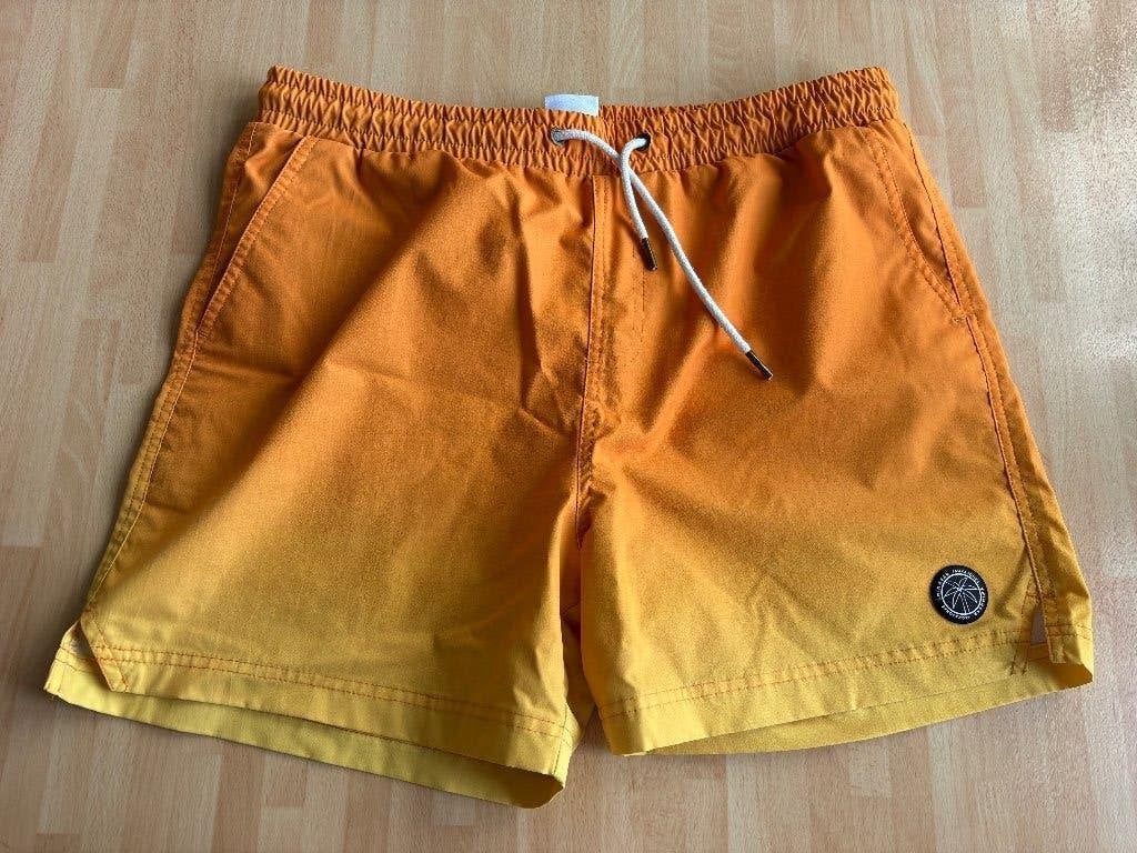 Oranje-gele zwembroek Jack&Jones M, Kleding | Heren, Badmode en Zwemkleding, Ophalen of Verzenden, Maat 48/50 (M), Oranje