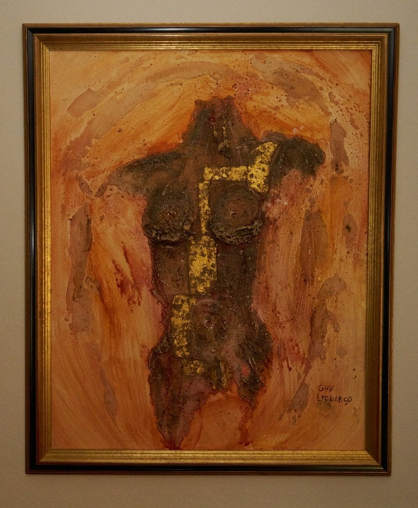 Tableau "Le Nu" de Guy Leclercq, Ophalen, Gesigneerd, Portret of Personen, Overige ondergronden