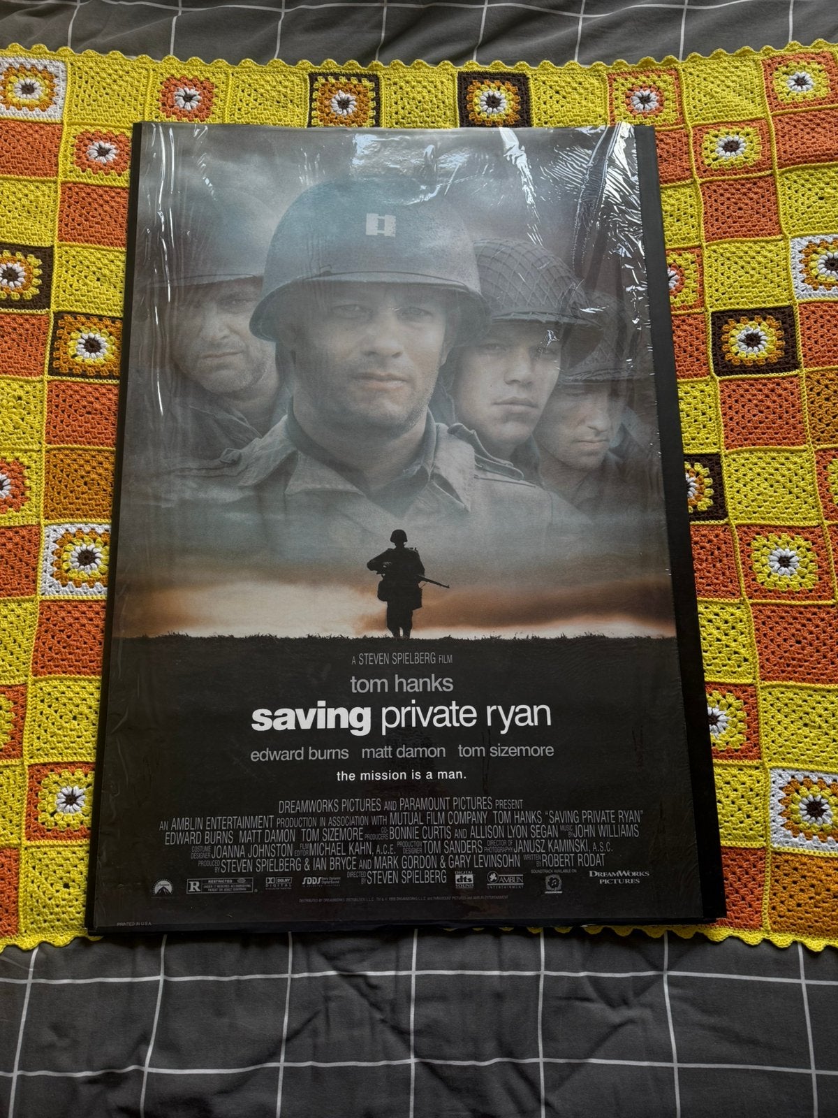 Saving private Ryan poster, Collections, Posters & Affiches, Enlèvement, Comme neuf, Cinéma et TV