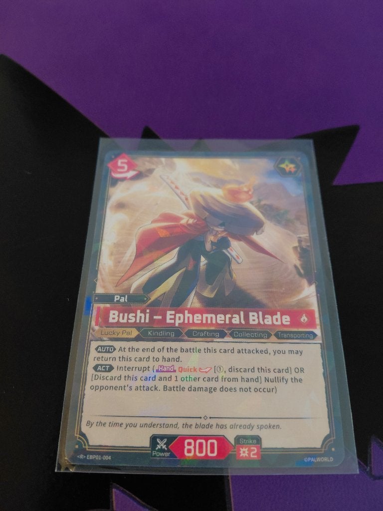 Palworld: Bushi – <R> EBP01-004 (PRISTINE | HOLO), Enlèvement ou Envoi, Neuf, Carte(s) à jouer