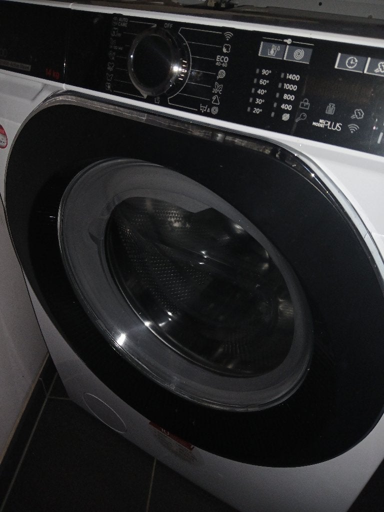 Wasmachine hoover 14kg, Ophalen, 1200 tot 1600 toeren, Gebruikt, 10 kg of meer