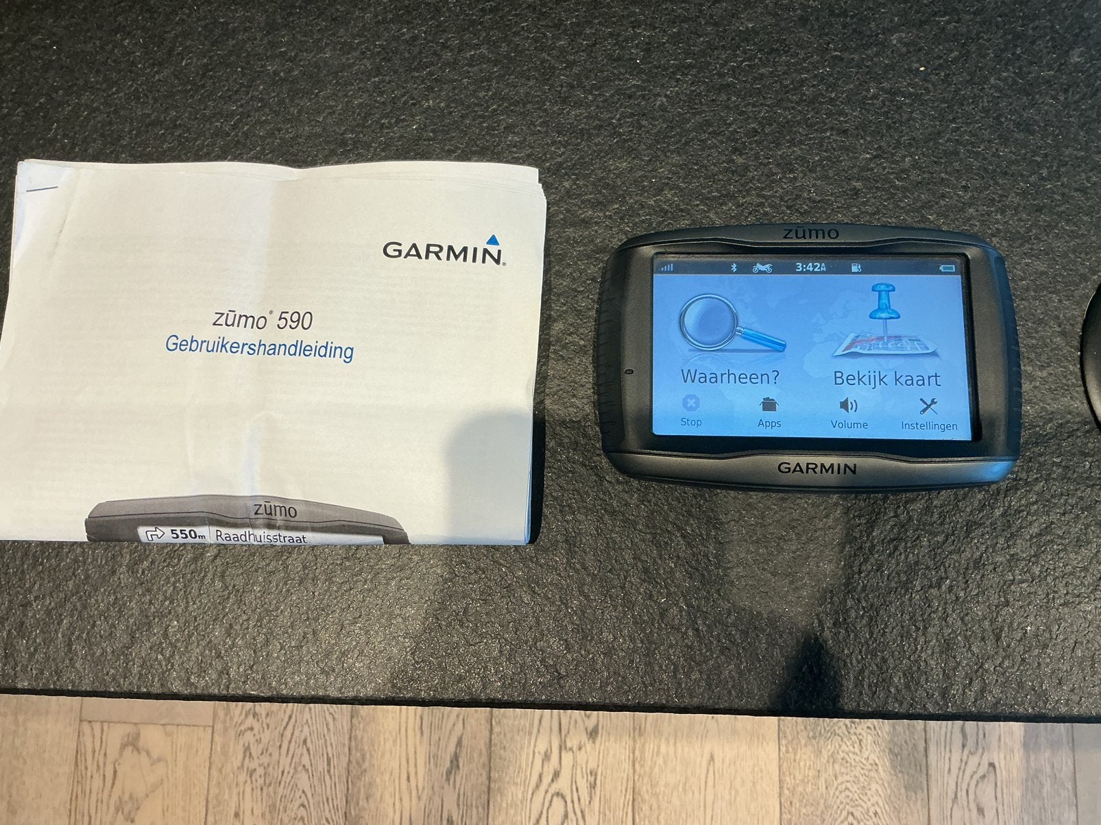 Garmin Zumo 590 LM, Auto diversen, Autonavigatie, Ophalen, Zo goed als nieuw