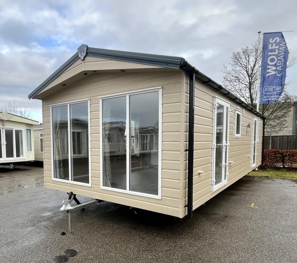 Nieuwe Nordtica Chalet met CV vanaf € 38.995 !!, Caravans en Kamperen, Stacaravans, Tot en met 6
