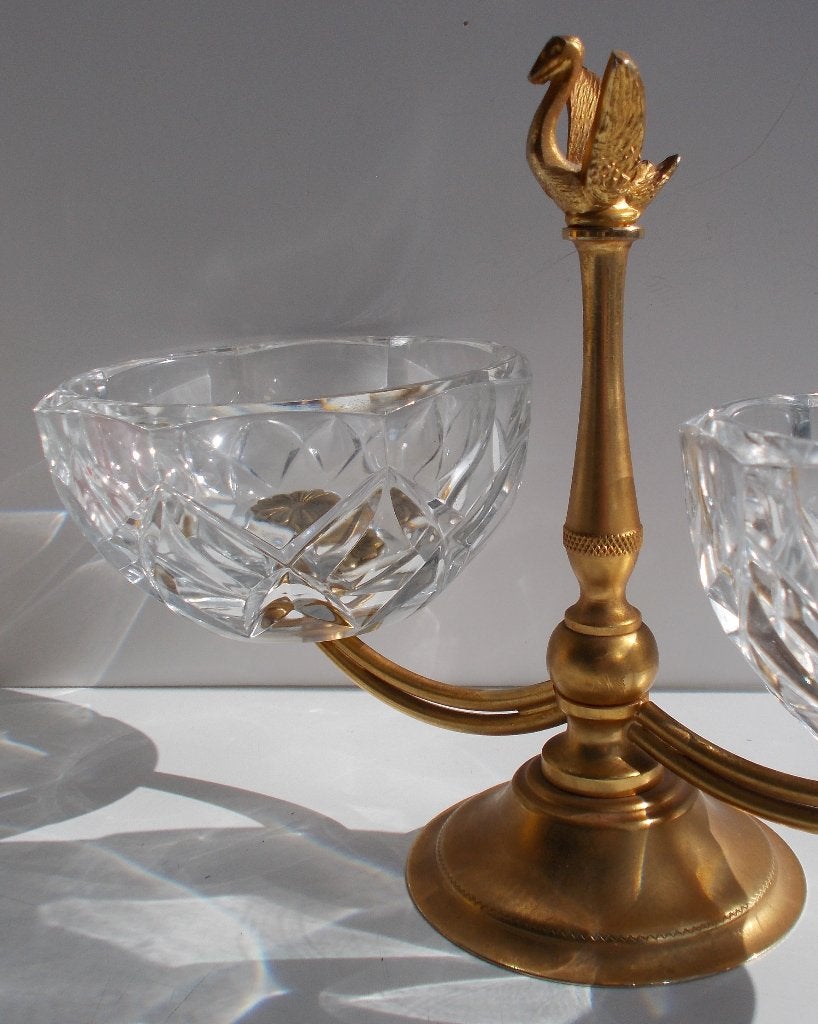 Zwaan Bonbonnière, Val Saint Lambert Kristal, Ophalen of Verzenden