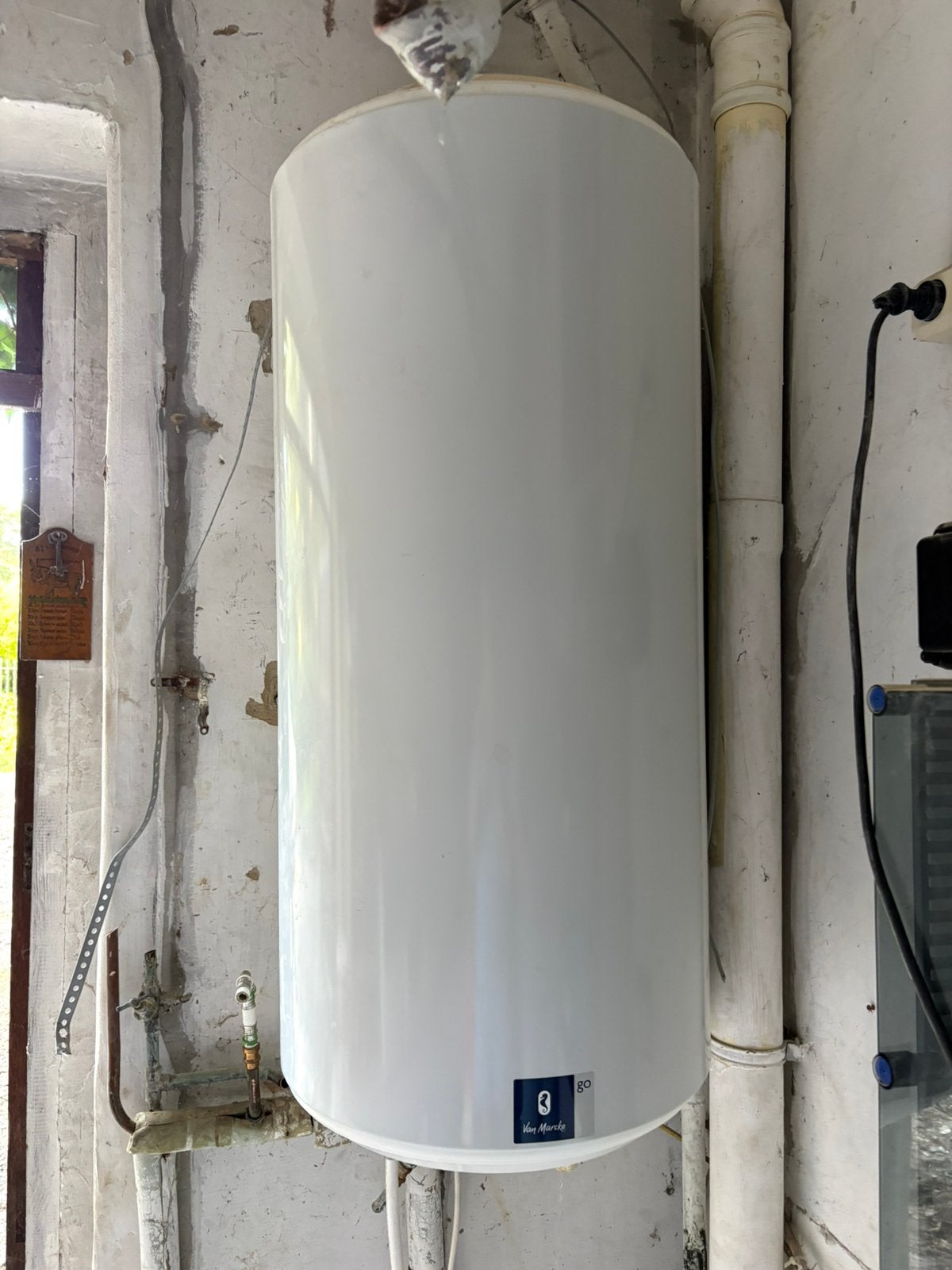 Van Marcke GO elektrische boiler – 150 liter – 1600 W, Doe-het-zelf en Bouw, Ophalen, Gebruikt, Boiler