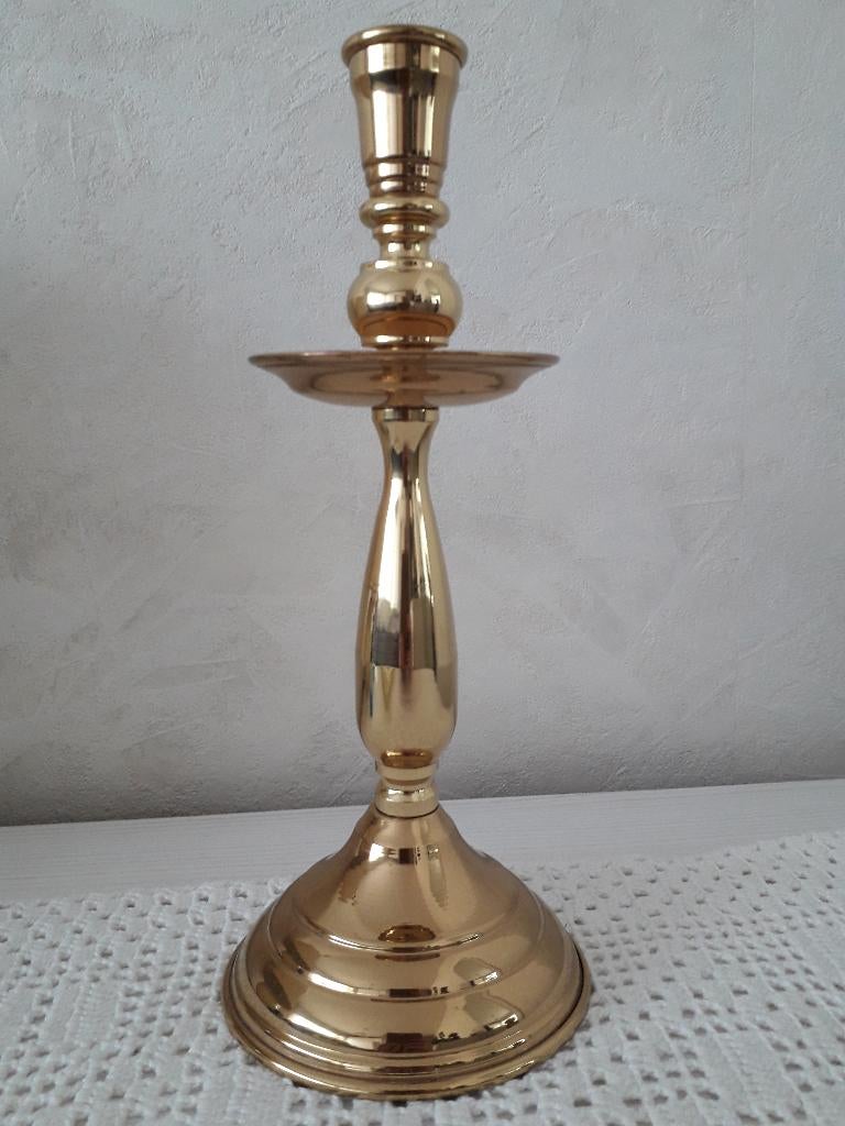 nieuwe zware kandelaar, Ophalen of Verzenden, Koper of Brons